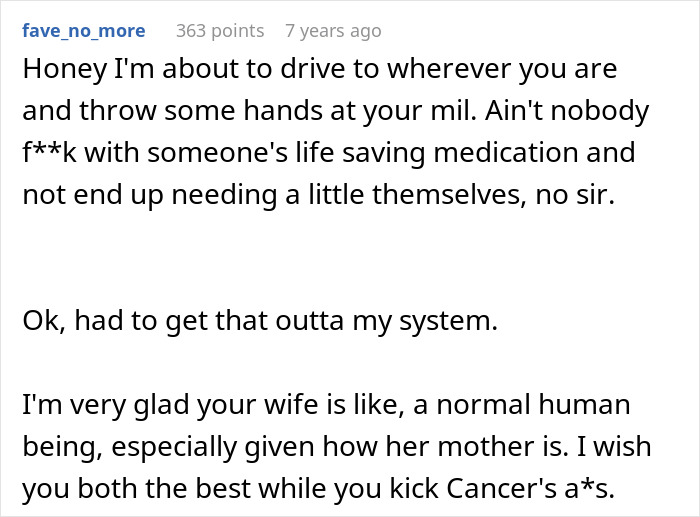 Man Suffers From Cancer Both In His Body And In The Shape Of His MIL