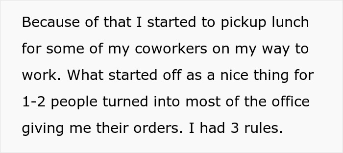 “He Was Met With The Police”: Guy Blows Up After Coworker Stops Picking Up Lunches Because Of His Entitlement