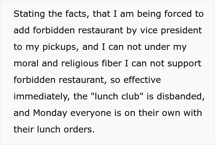 “He Was Met With The Police”: Guy Blows Up After Coworker Stops Picking Up Lunches Because Of His Entitlement