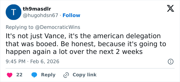 “I Feel Bad For The Athletes”: JD Vance Gets Booed At The Winter Olympics Inauguration Ceremony “I Feel Bad For The Athletes”: JD Vance Gets Booed At The Winter Olympics Inauguration Ceremony