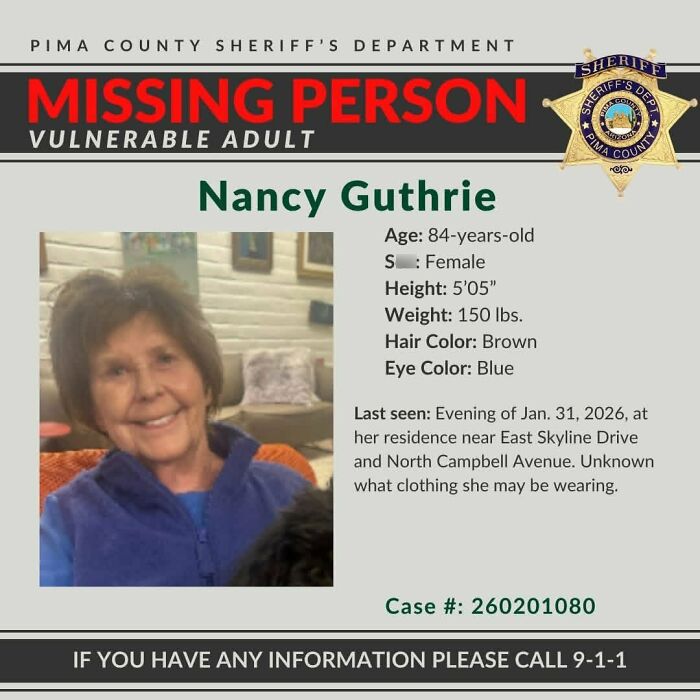 Neighbor Of Nancy Guthrie Shared Crucial Information That Triggered Police Roof Search