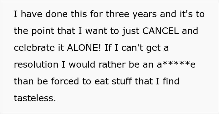 Woman Is Tired Of Friend’s Strict Diet She Even Enforces On Her Birthday