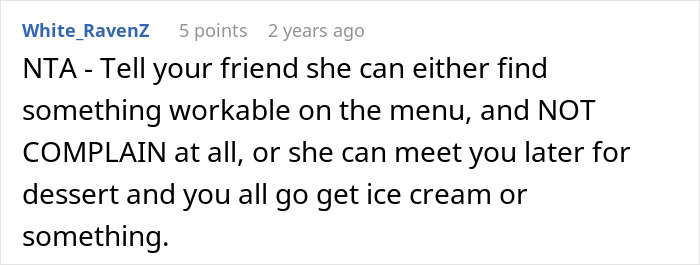 Woman Is Tired Of Friend’s Strict Diet She Even Enforces On Her Birthday