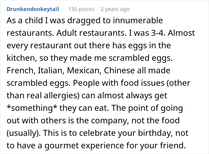 Woman Is Tired Of Friend’s Strict Diet She Even Enforces On Her Birthday