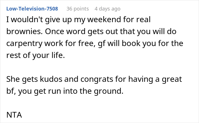 “You Don’t Get To Choose For Me”: Woman Volunteers BF For Free Labor, Acts Insulted When He Refuses