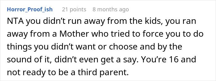Teen Is Sick Of Being A Third Parent To 7 Kids At His Mom’s House: “I Ran Away”