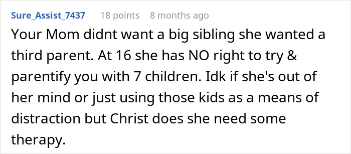 Teen Is Sick Of Being A Third Parent To 7 Kids At His Mom’s House: “I Ran Away”