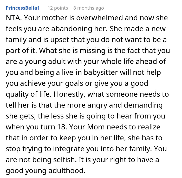 Teen Is Sick Of Being A Third Parent To 7 Kids At His Mom’s House: “I Ran Away”