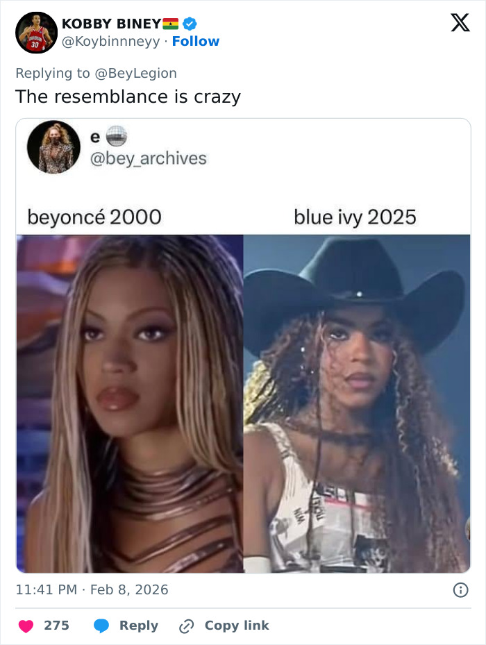 “The Genetics Are Crazy”: Blue Ivy’s Resemblance to Mom Confuses Fans At Super Bowl