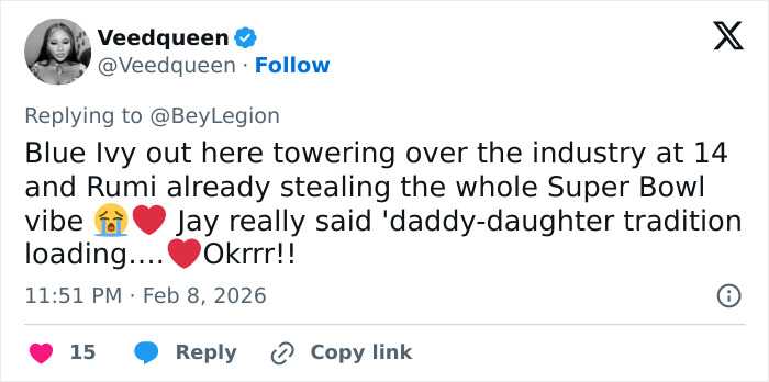 “The Genetics Are Crazy”: Blue Ivy’s Resemblance to Mom Confuses Fans At Super Bowl