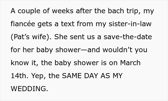 Groom&rsquo;s Brother Brings Nothing But Drama To His Wedding, Then Throws A Baby Shower On The Same Day