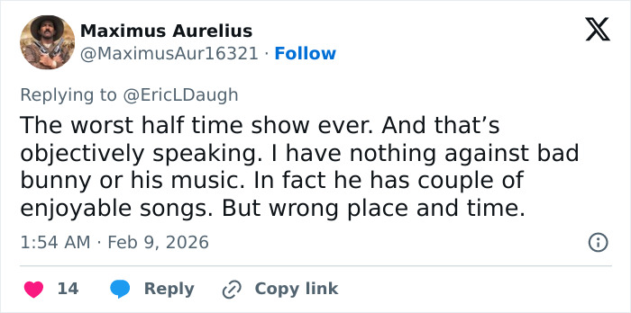 Super Bowl 2026 Halftime Show Slammed As “Worst Of This Century” As The Public Has The Same Complaint