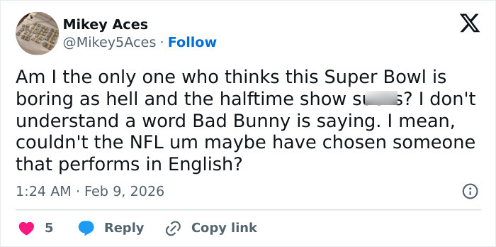 Super Bowl 2026 Halftime Show Slammed As “Worst Of This Century” As The Public Has The Same Complaint