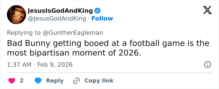 Super Bowl 2026 Halftime Show Slammed As “Worst Of This Century” As The Public Has The Same Complaint