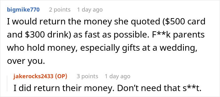 Man Upset Parents Force Him To Have Beer At His Wedding And Then Leave Early Because Of The Music