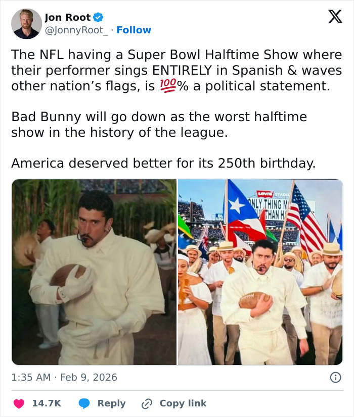 “So He Did Watch?”: Bad Bunny’s Super Bowl 2026 Halftime Show Sparks Trump’s Fury