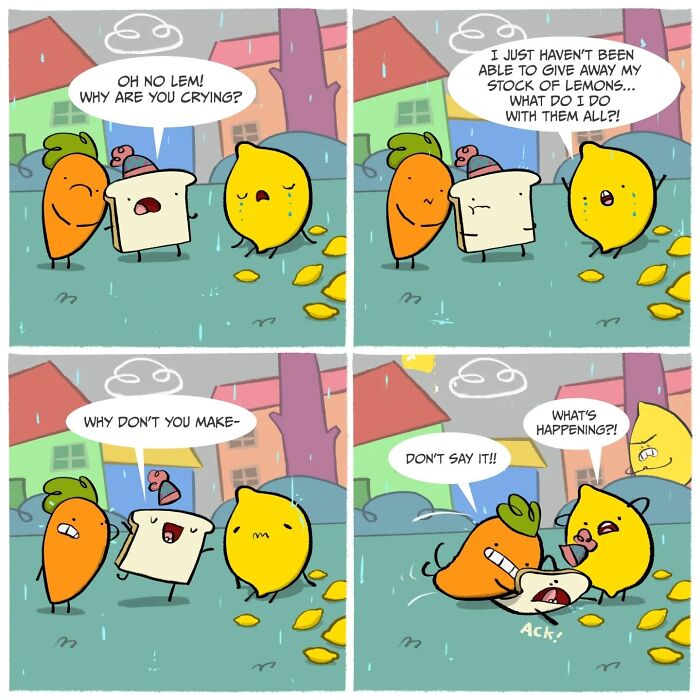 This Artist Turns A Carrot And A Slice Of Toast Into Silly Comedy (48 Pics)