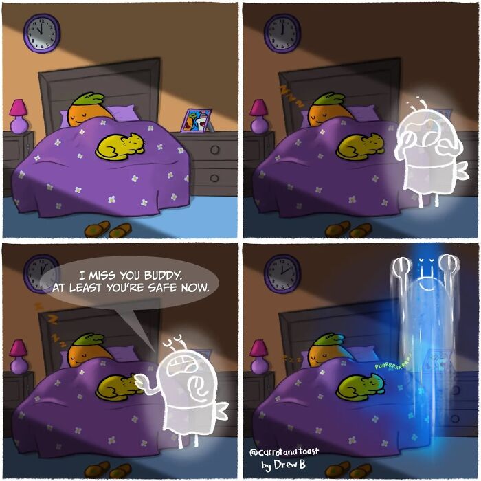 This Artist Turns A Carrot And A Slice Of Toast Into Silly Comedy (48 Pics)