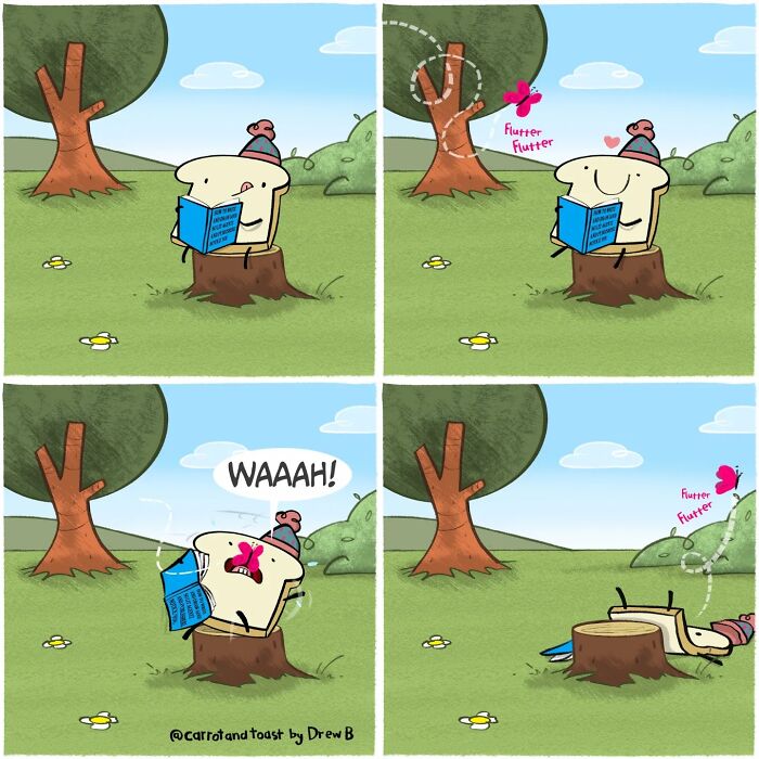 This Artist Turns A Carrot And A Slice Of Toast Into Silly Comedy (48 Pics)