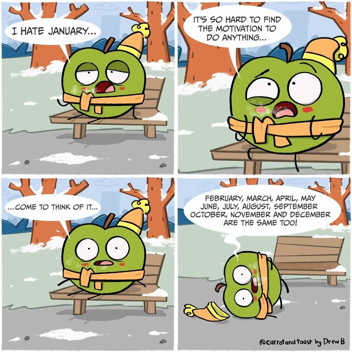 This Artist Turns A Carrot And A Slice Of Toast Into Silly Comedy (48 Pics)