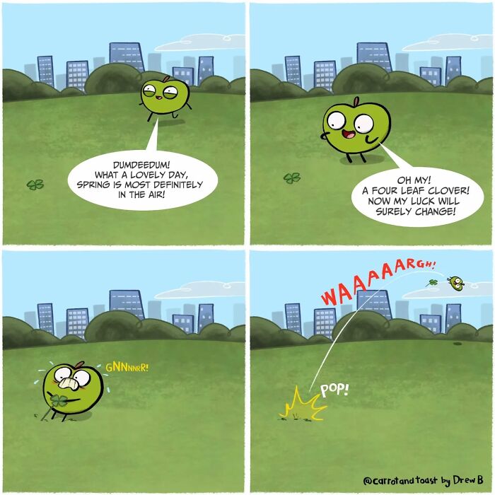 This Artist Turns A Carrot And A Slice Of Toast Into Silly Comedy (48 Pics)