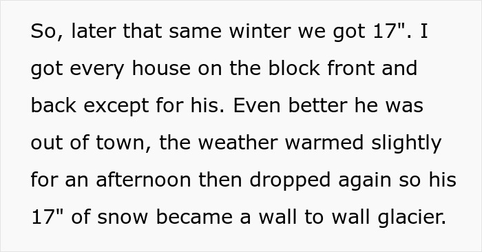 Guy With A Snowblower Makes Sure Mean Neighbor&rsquo;s Driveway Is The Only One Snowed In