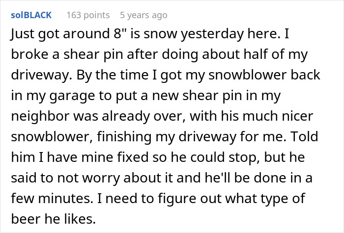 Guy With A Snowblower Makes Sure Mean Neighbor&rsquo;s Driveway Is The Only One Snowed In