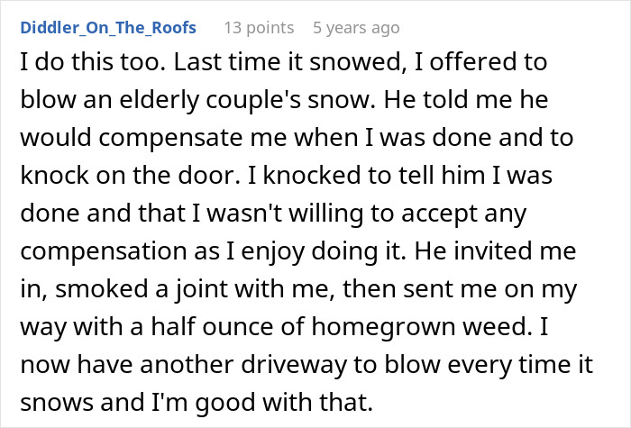 Guy With A Snowblower Makes Sure Mean Neighbor&rsquo;s Driveway Is The Only One Snowed In