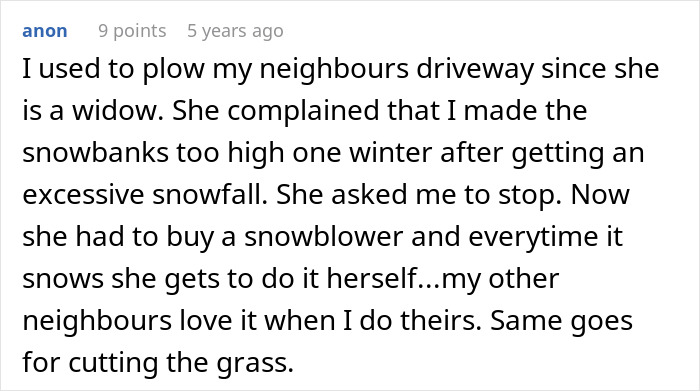 Guy With A Snowblower Makes Sure Mean Neighbor&rsquo;s Driveway Is The Only One Snowed In