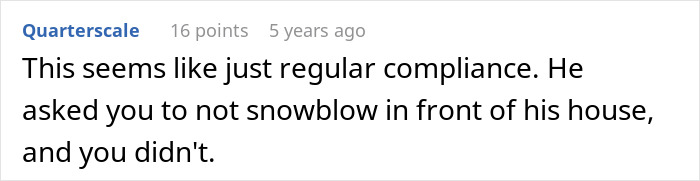 Guy With A Snowblower Makes Sure Mean Neighbor&rsquo;s Driveway Is The Only One Snowed In