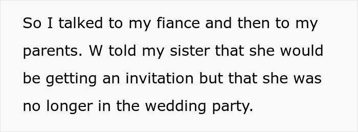Bride Threatens To Quit Helping Any Family Member Who Sides With Sister In Wedding Planning Drama
