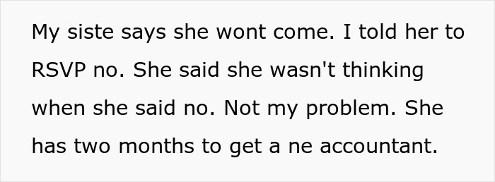 Bride Threatens To Quit Helping Any Family Member Who Sides With Sister In Wedding Planning Drama