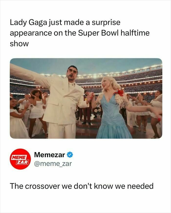 42 Of The Best Reactions And Memes To Super Bowl LX Halftime Show