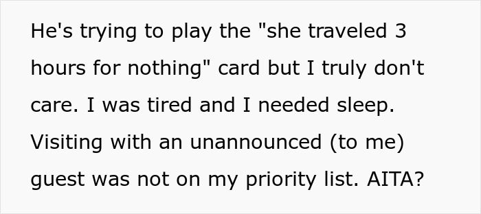 “I Don’t Care”: Woman Kicks Out Mother-In-Law Who Showed Up Uninvited While She Was Sleeping