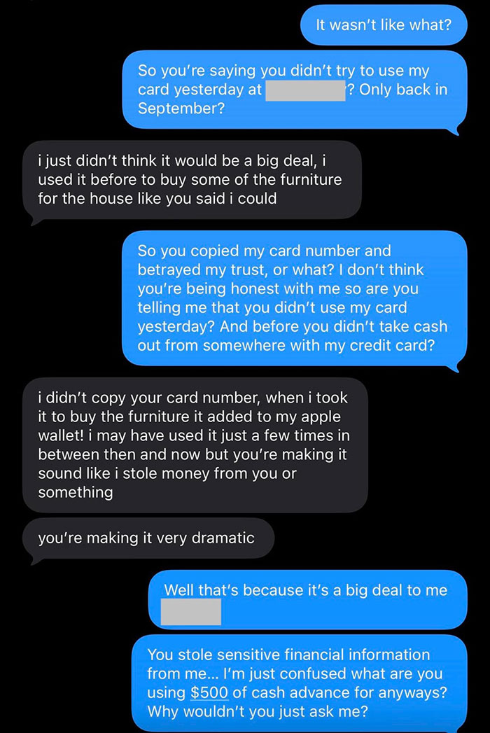 Thief GF Plays The Victim As BF Confronts Her For Using His Credit Card, He’s Just Disgusted By It