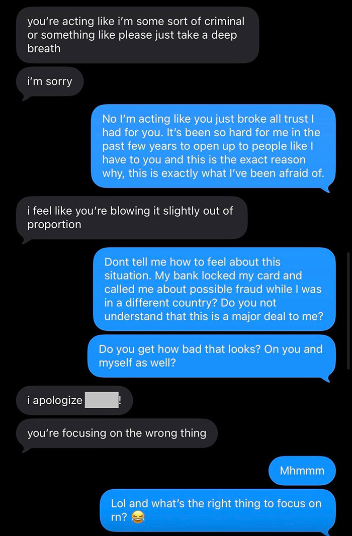 Thief GF Plays The Victim As BF Confronts Her For Using His Credit Card, He’s Just Disgusted By It