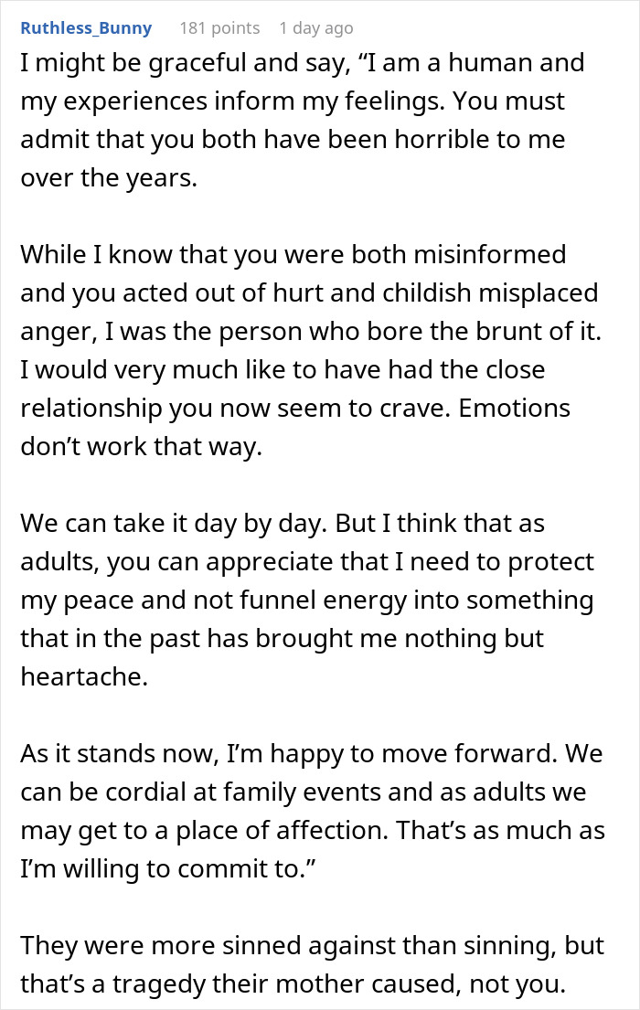 Stepmom Endures Years Of Cold Shoulders And Side-Eyes, Says No As Adult Stepkids Want To Bond