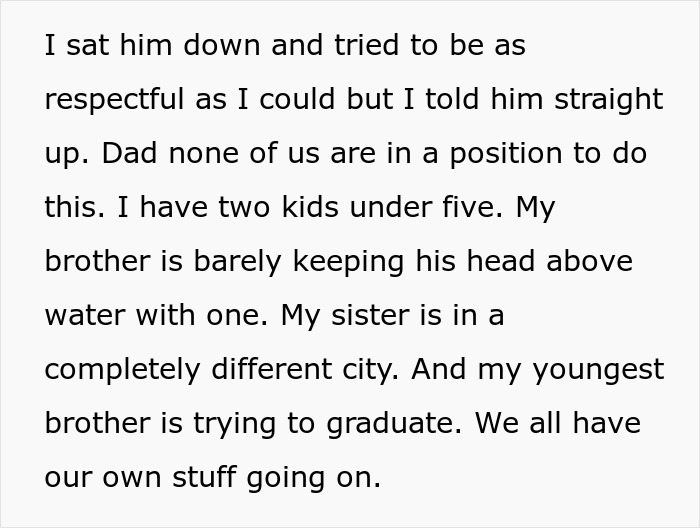50YO Dad Drops Surprise Baby News, Shocked As His Kids Refuse To Help Raise It As They “Owe” Him