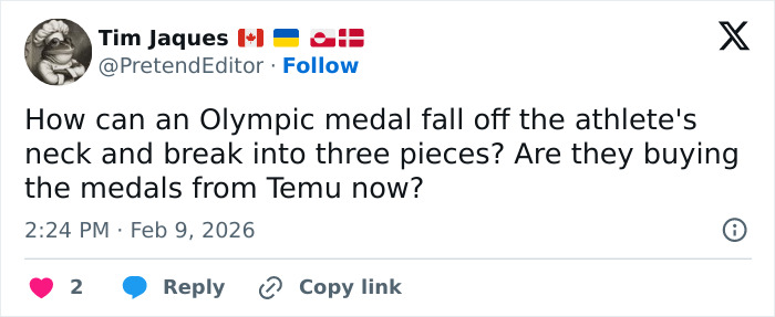 “Ordered From TEMU”: Investigation Launched After Multiple Olympians Reveal Their Medals Broke “Ordered From TEMU”: Investigation Launched After Multiple Olympians Reveal Their Medals Broke