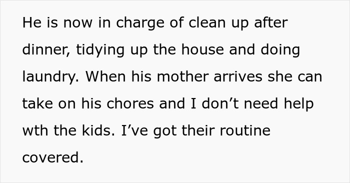 Lazy Hubby Invites Mom To Help Instead Of Pitching In, Wife Goes On Strike And Dumps Chores On Him