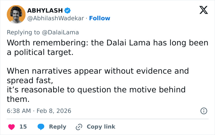 Dalai Lama Breaks Silence After He Appears More Than 150 Times In The Epstein Files Dalai Lama Breaks Silence After He Appears More Than 150 Times In The Epstein Files