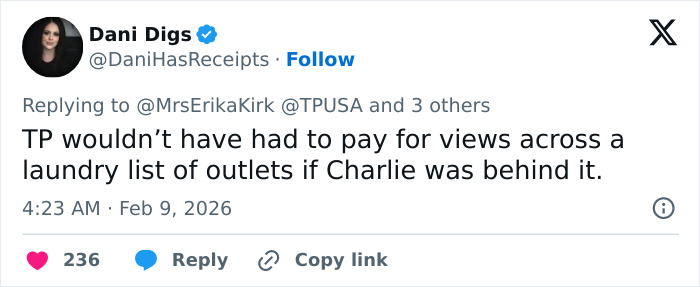 “Stomped”: Erika Kirk Roasted After Speaking Out On Turning Point USA’s Alternate Halftime Show