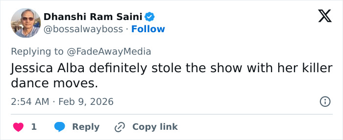 Fans Are Blasting Jessica Alba Over Her Super Bowl Halftime Show Dancing