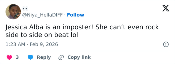 Fans Are Blasting Jessica Alba Over Her Super Bowl Halftime Show Dancing