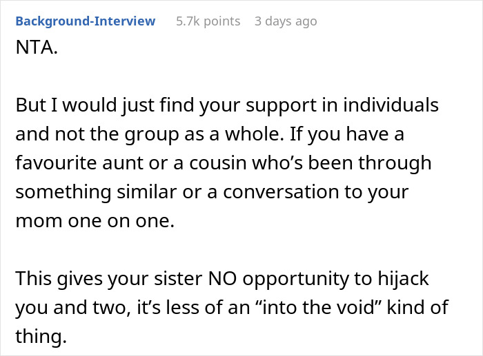 Mom Doesn’t Let Sister Have One Conversation To Herself, Keeps Bringing Up Her Kids