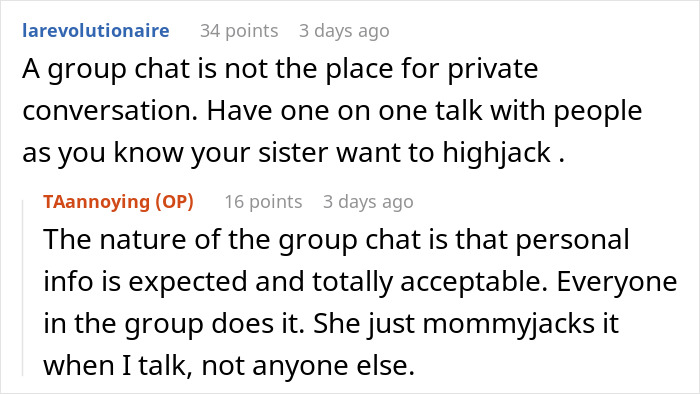 Mom Doesn’t Let Sister Have One Conversation To Herself, Keeps Bringing Up Her Kids