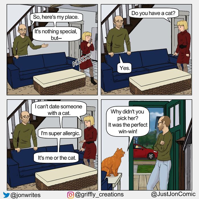 28 Darkly Funny Comics By &lsquo;Just Jon&rsquo; About Life&rsquo;s Most Awkward Moments (New Pics)