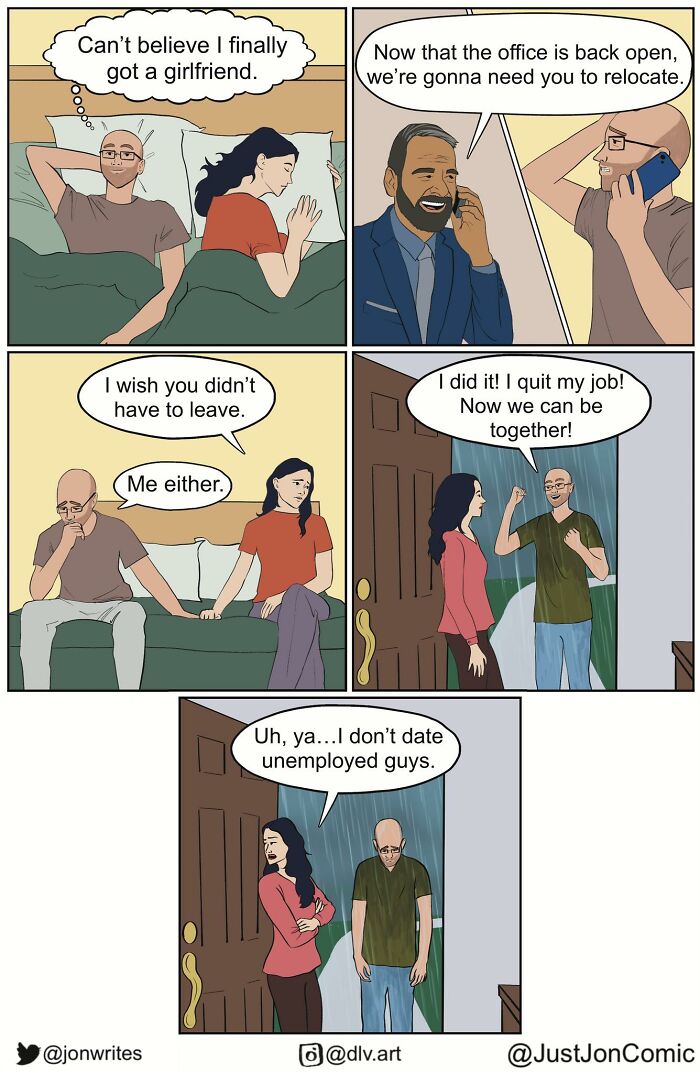 28 Darkly Funny Comics By &lsquo;Just Jon&rsquo; About Life&rsquo;s Most Awkward Moments (New Pics)