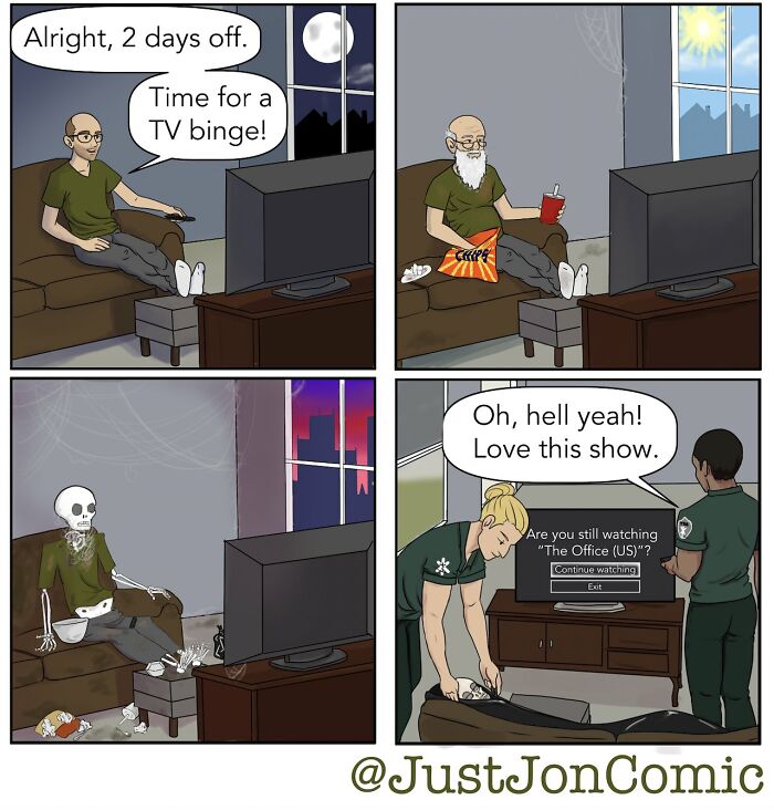 28 Darkly Funny Comics By &lsquo;Just Jon&rsquo; About Life&rsquo;s Most Awkward Moments (New Pics)