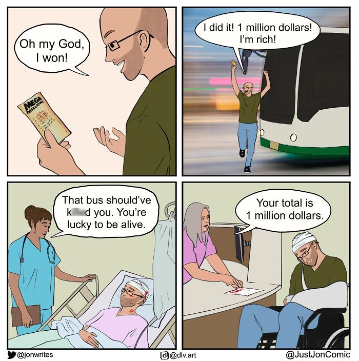 28 Darkly Funny Comics By &lsquo;Just Jon&rsquo; About Life&rsquo;s Most Awkward Moments (New Pics)